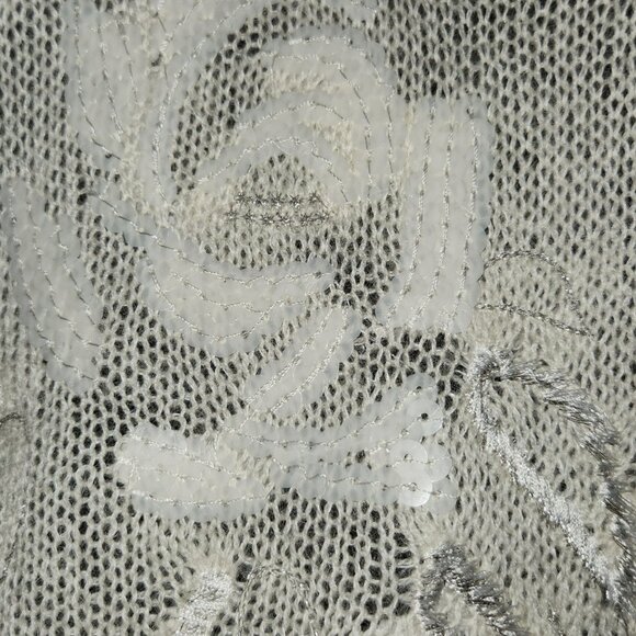 Piu Verona Made in Italy superkid mohair/ merino wool embroidered sequins Sweate - Picture 4 of 8